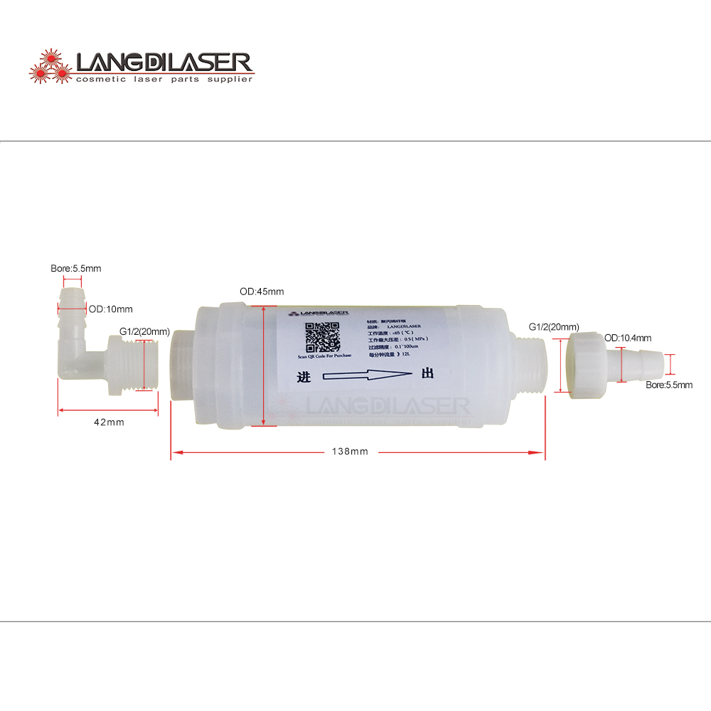 Industrial Laser Hair Removal - Sistema de filtro de água a