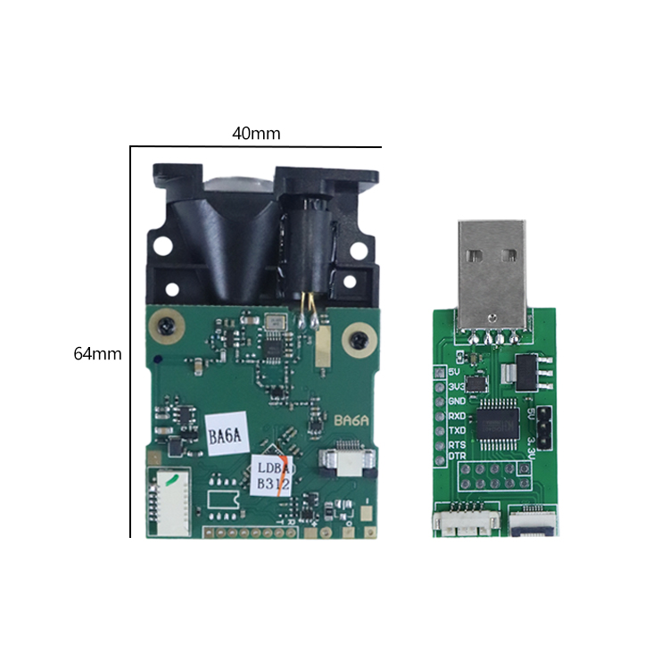 Industrial Laser Distance Measuring Device - Sensor Óptico 20HZ com Chip Medidor