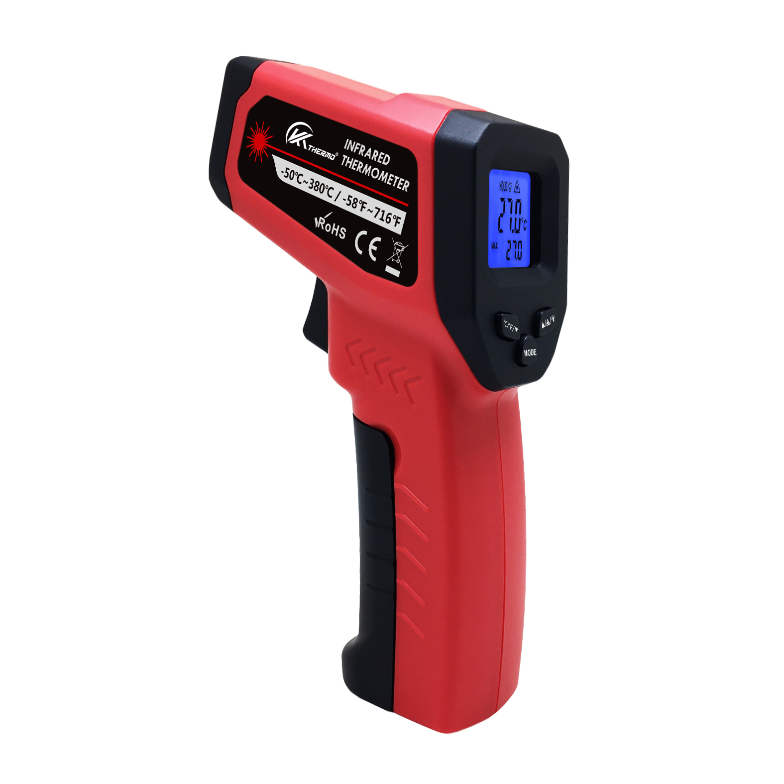Industrial Laser Blaster - Termômetro eletrônico industrial LCD, Sem contato,-50
