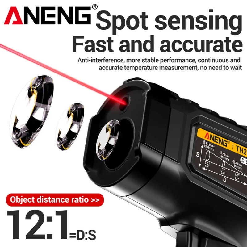 Aneng th202 termômetros portát - Industrial Laser Thermometer avaliação e preço