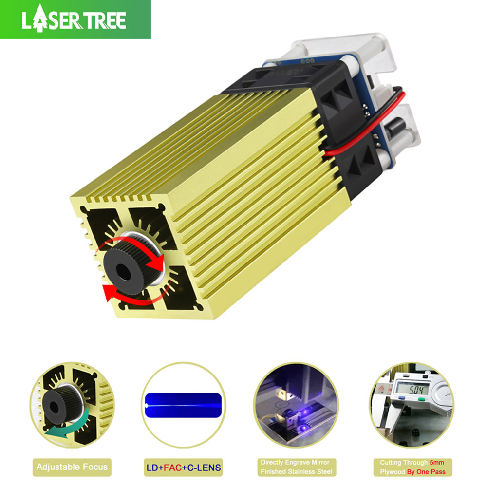 Árvore a laser 4w 5w módulo la - Metal Laser Cutter Head avaliação e preço
