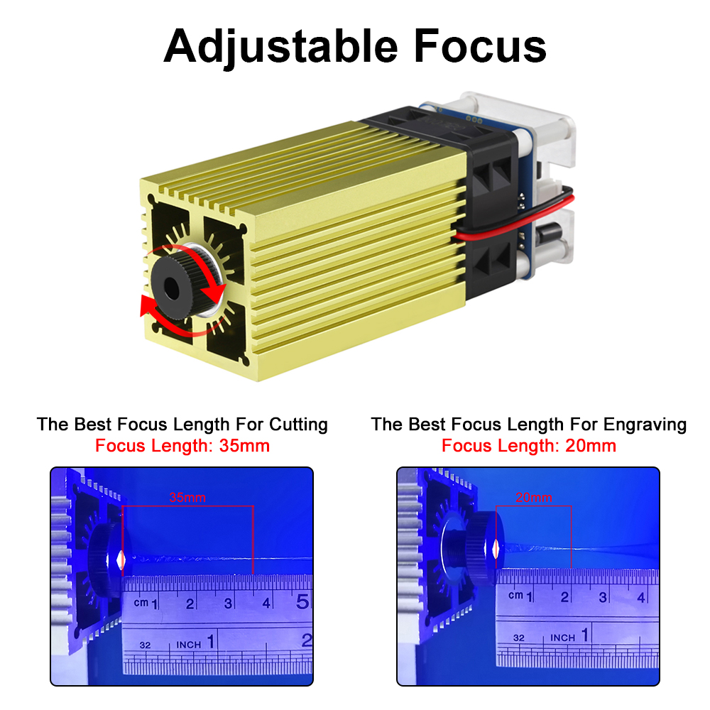 Árvore a laser 4w 5w módulo la - Metal Laser Cutter Head avaliação e preço