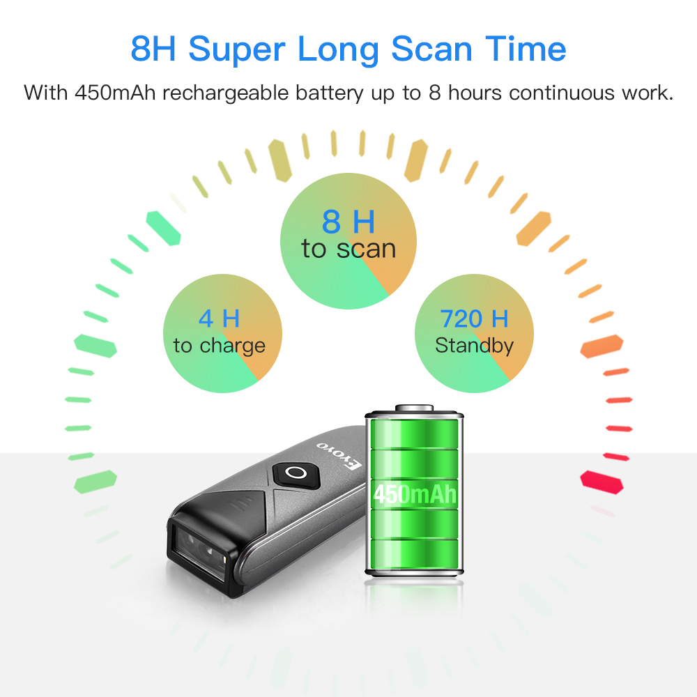 Eyoyo 2-Pack Scanner de código - Industrial Laser Beam avaliação e preço